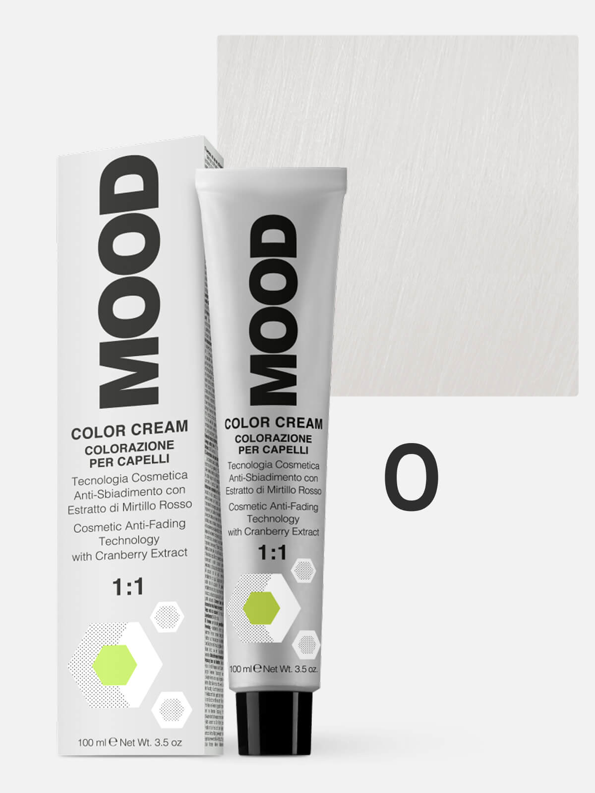 mood Краска тонер для волос 0 white белый 100мл MOOD Краска-тонер для волос 0 White белый 100мл — изображение 1