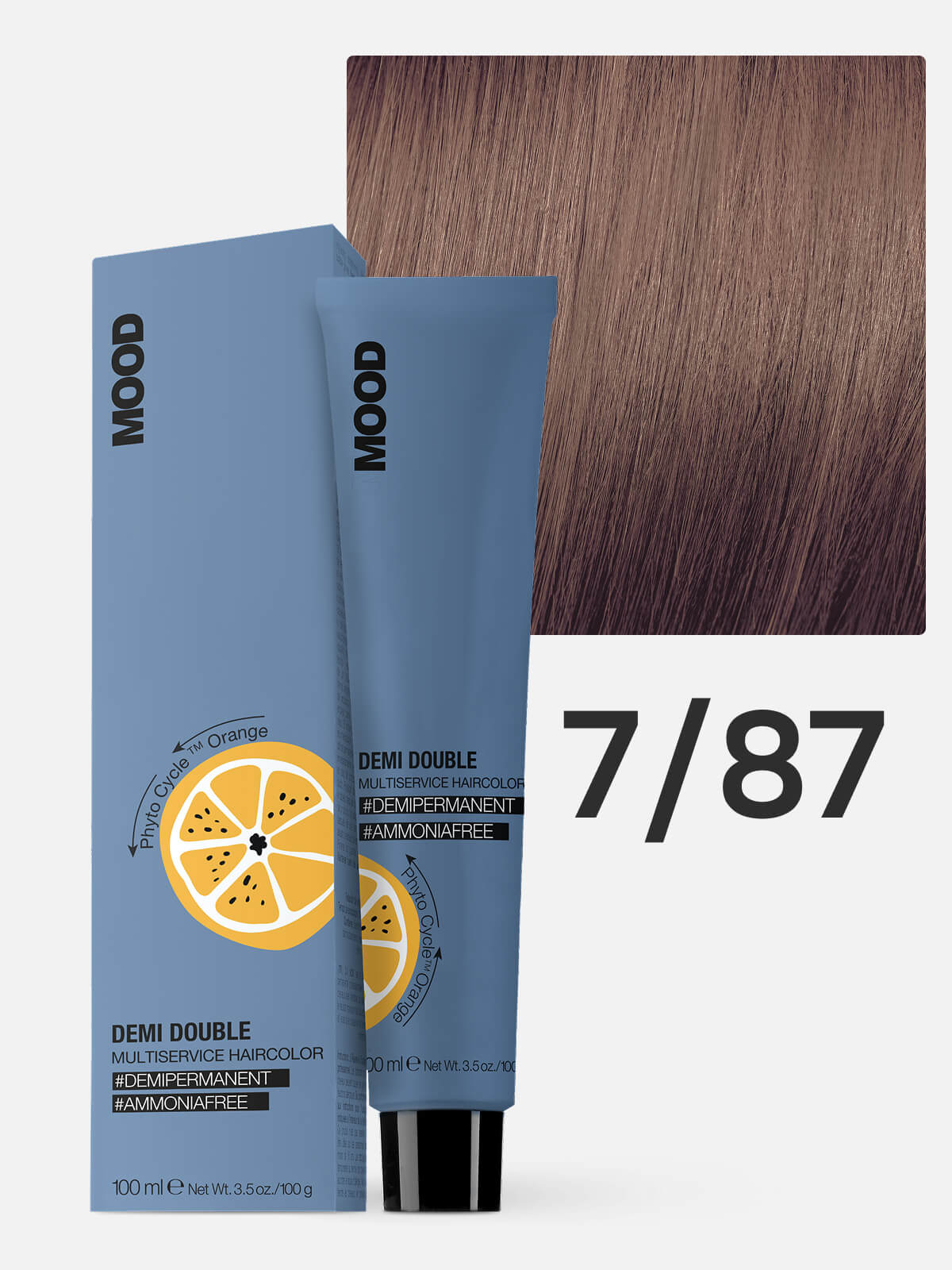 mood demi double Краска для волос 7.87 коричнево перламутровый блондин 100мл MOOD DEMI DOUBLE Краска для волос 7.87 коричнево-перламутровый блондин 100мл — изображение 1
