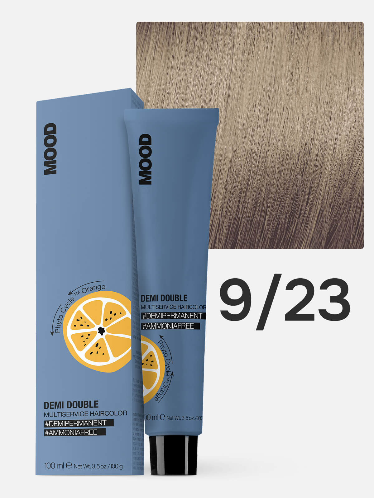 mood demi double Краска для волос 9.23 очень светлый бежево золотистый блондин 100мл MOOD DEMI DOUBLE Краска для волос 9.23 очень светлый бежево-золотистый блондин 100мл — изображение 1