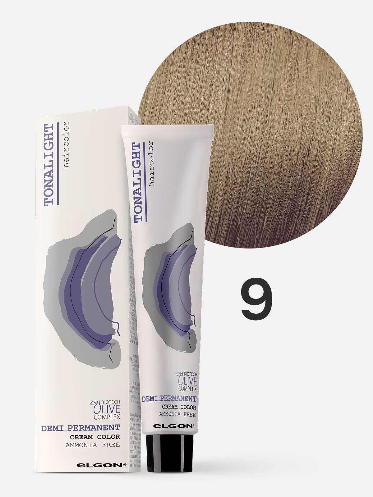 elgon tonalight Краска для волос тонирующая деми перманентная 9 очень светлый натуральный блондин 100мл ELGON TONALIGHT Краска для волос тонирующая деми-перманентная 9 очень светлый натуральный блондин 100мл — изображение 1