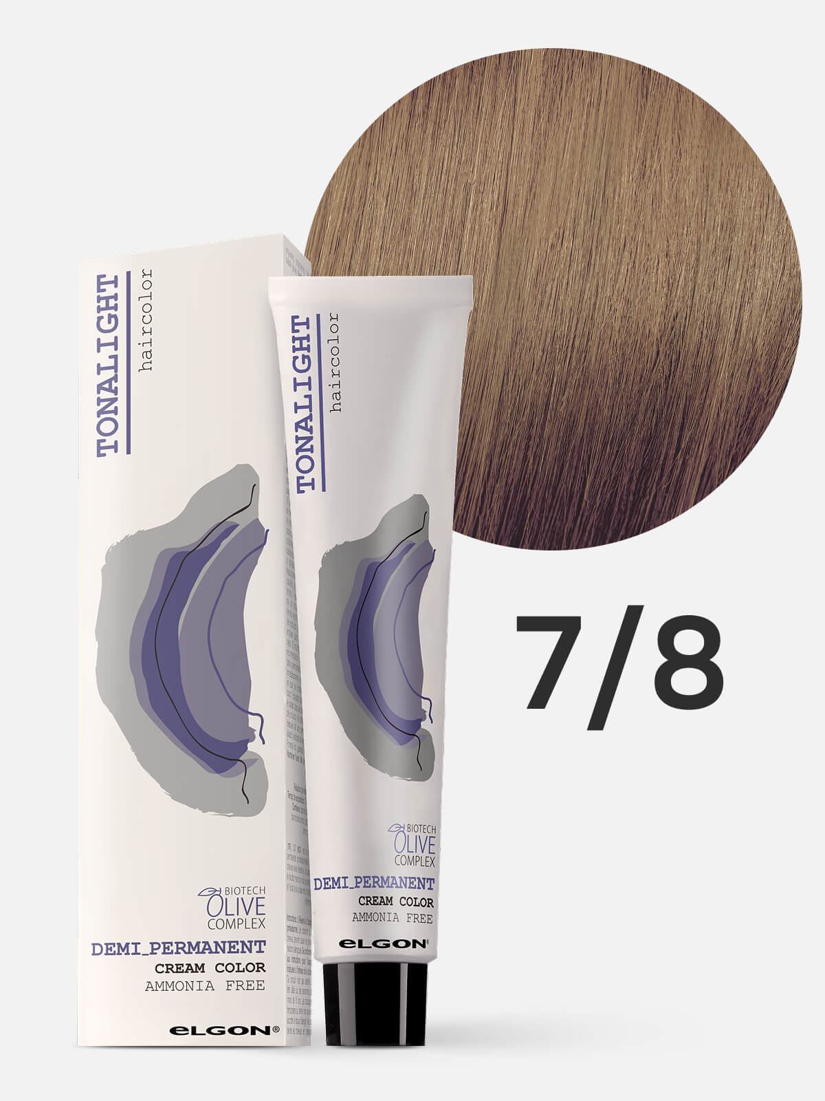elgon tonalight Краска для волос тонирующая деми перманентная 7.8 коричневый блондин 100мл ELGON TONALIGHT Краска для волос тонирующая деми-перманентная 7.8 коричневый блондин 100мл — изображение 1