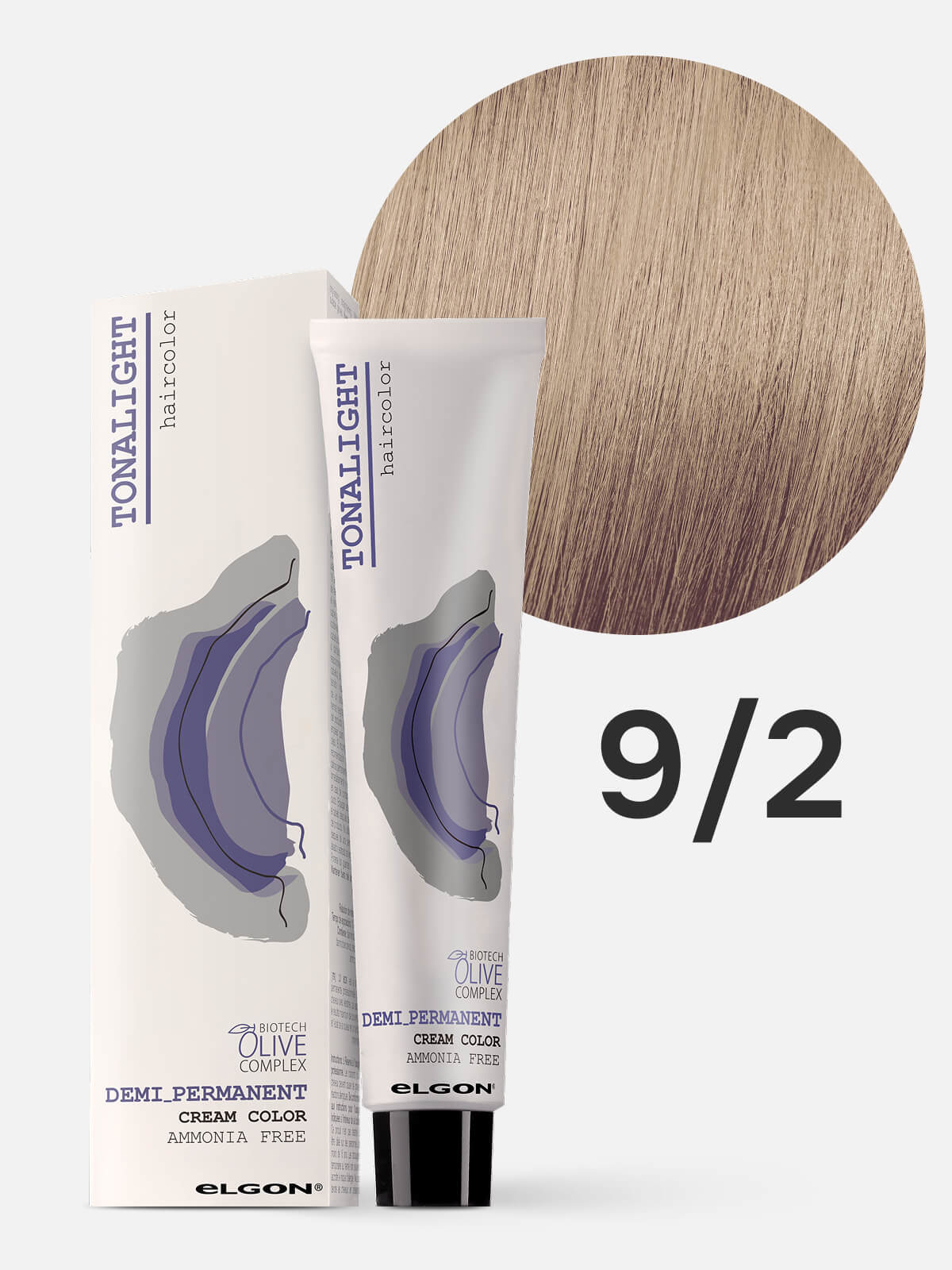 elgon tonalight Краска для волос тонирующая деми перманентная 9.2 очень светлый бежевый блондин 100мл ELGON TONALIGHT Краска для волос тонирующая деми-перманентная 9.2 очень светлый бежевый блондин 100мл — изображение 1