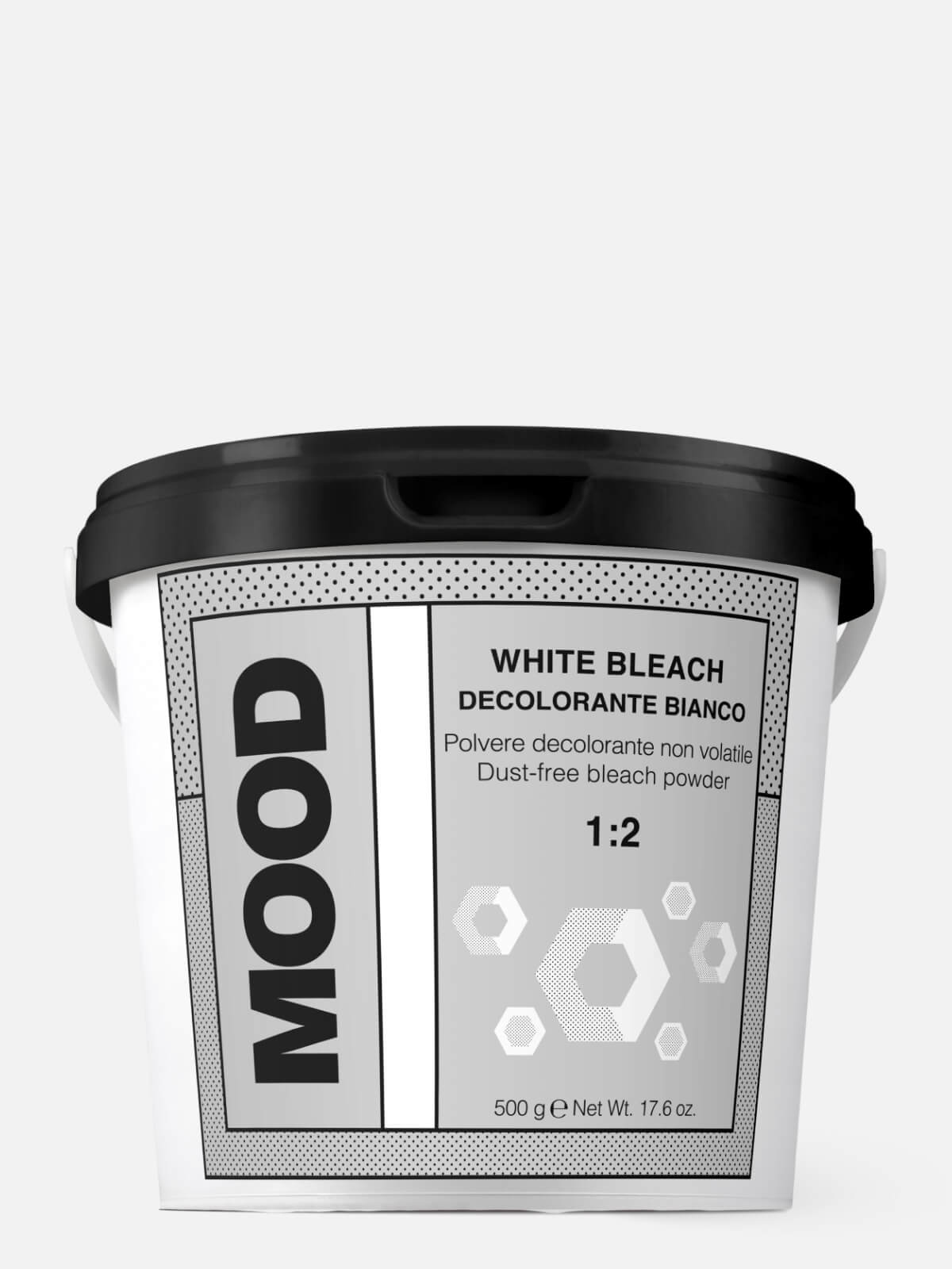 mood Порошок обесцвечивающий для волос белый white bleach 500гр MOOD White Bleach Порошок обесцвечивающий для волос белый 500 гр — изображение 1