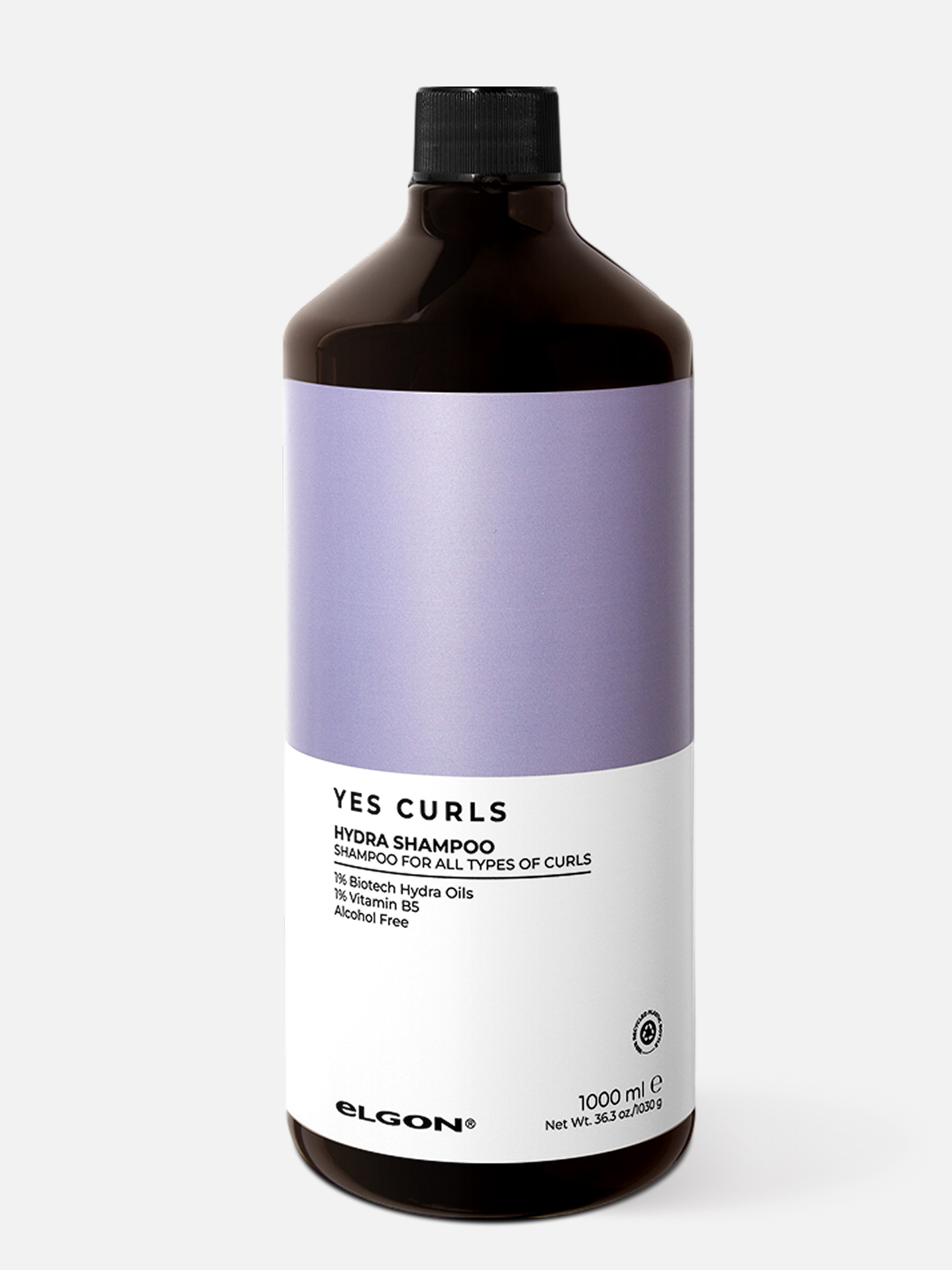 elgon yes curls Шампунь увлажняющий для всех типов кудрявых и вьющихся волос hydra shampoo 1000мл ELGON YES CURLS Шампунь увлажняющий для всех типов кудрявых и вьющихся волос HYDRA SHAMPOO 1000мл — изображение 1