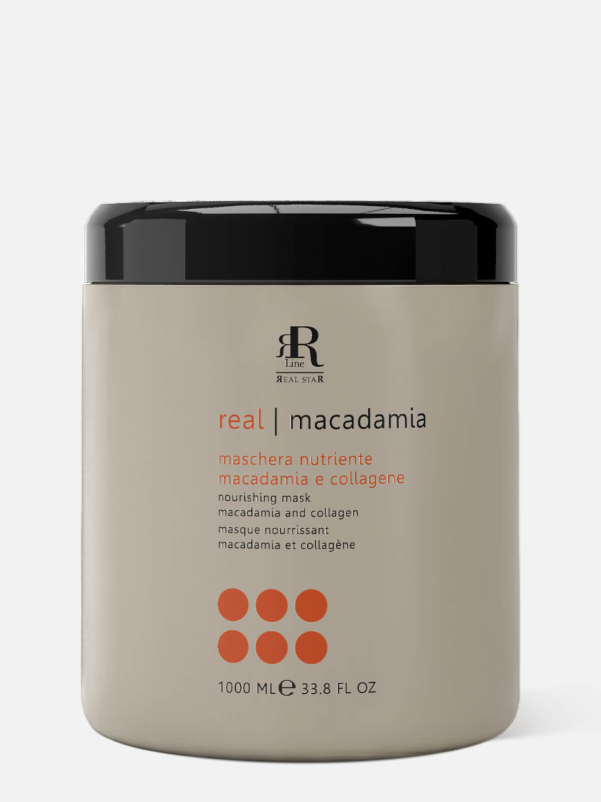 rr line real star macadamia Маска для волос питательная Макадамия и коллаген nourishing mask 1000мл RR LINE REAL STAR MACADAMIA Маска для волос питательная Макадамия и коллаген Nourishing Mask 1000мл — изображение 1