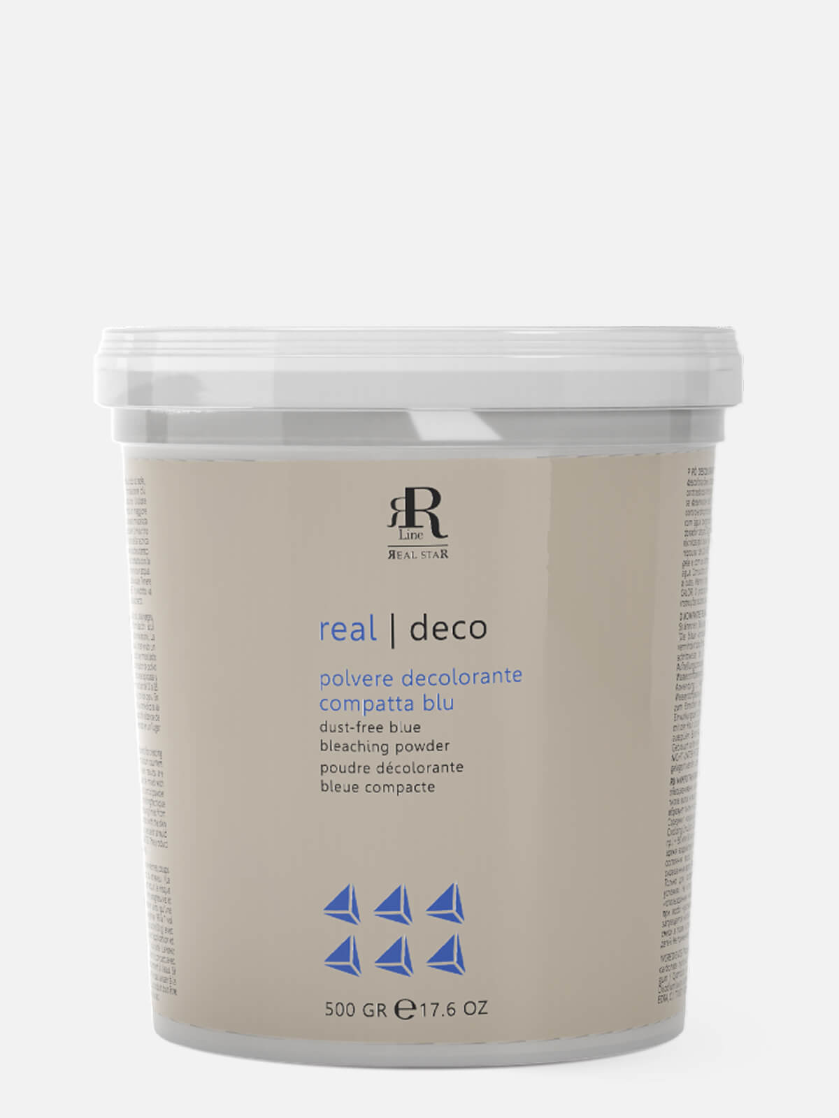 rr line real star Порошок обесцвечивающий голубой dust free blue bleaching powder 500гр RR LINE REAL STAR Порошок обесцвечивающий голубой DUST-FREE BLUE BLEACHING POWDER 500гр — изображение 1