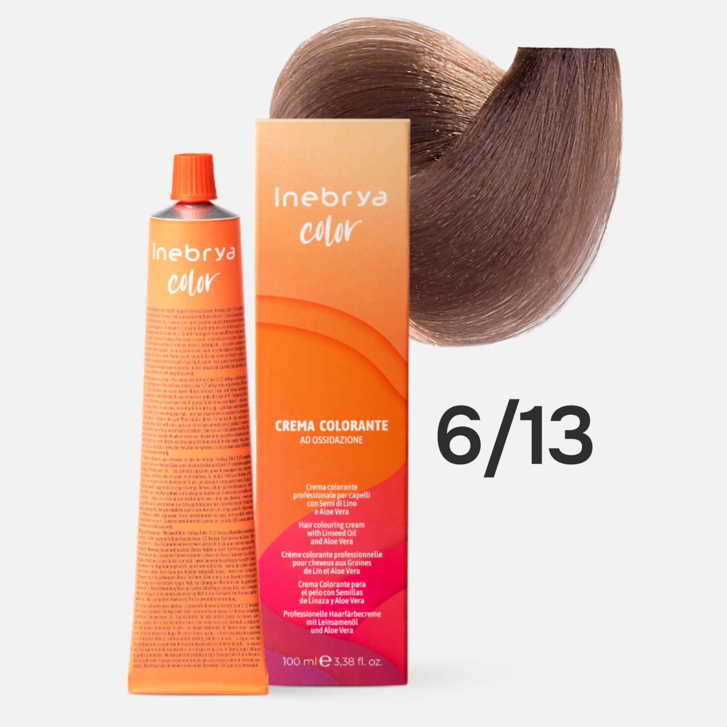 inebrya color 6/13 Профессиональная крем краска для волос Темный русый бежевый 100 мл INEBRYA Color 6/13 Профессиональная крем-краска для волос Темный русый бежевый 100 мл — изображение 1