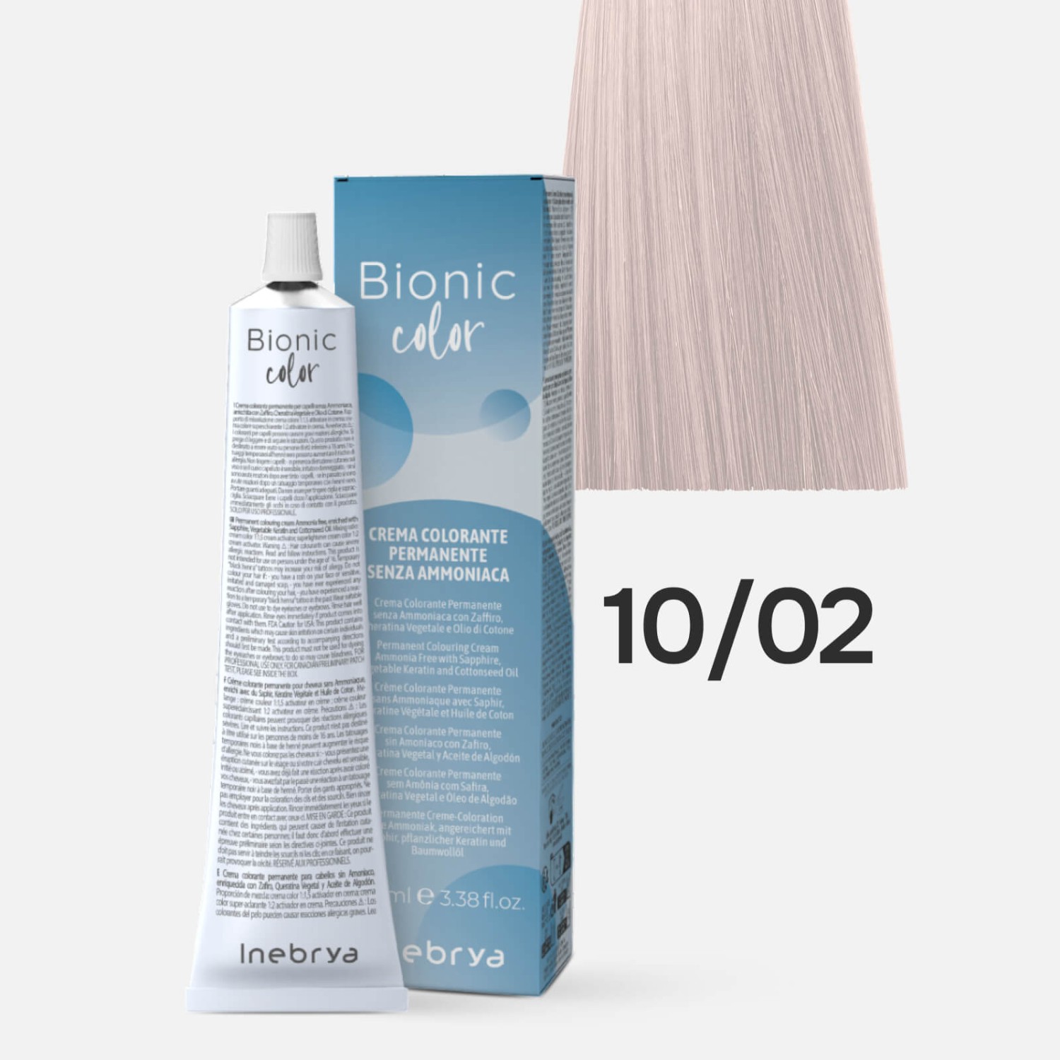 inebrya bionic color 10/02 Краска для волос без аммиака Светлый блонд Натуральный перламутровый 100 мл INEBRYA Bionic Color 10/02 Краска для волос без аммиака Светлый блонд Натуральный перламутровый 100 мл — изображение 1