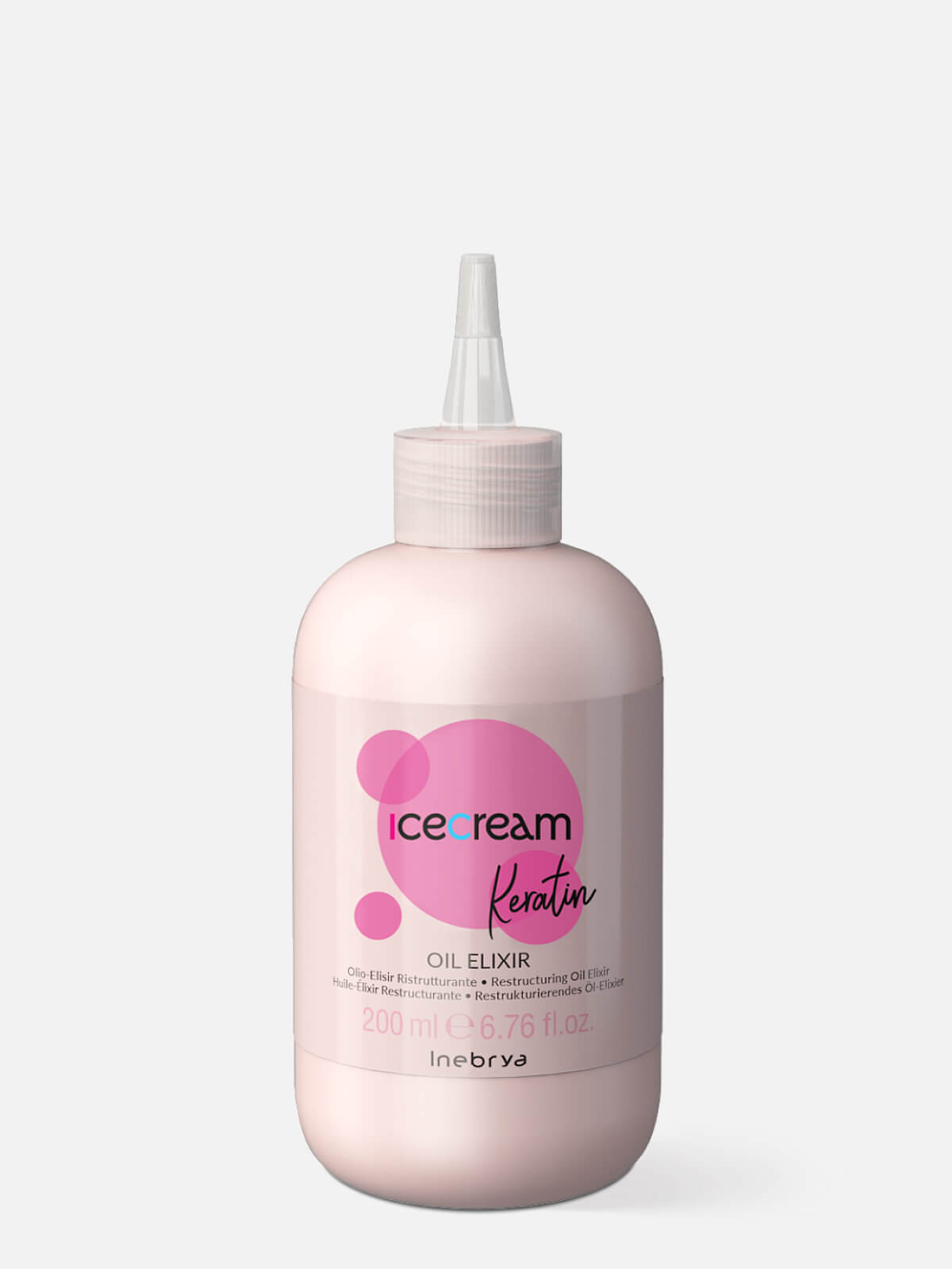 inebrya ice cream keratin Эликсир масло с кератином для укрепления волос restructuring oil elixir 200мл INEBRYA ICE CREAM KERATIN Эликсир-масло с кератином для укрепления волос RESTRUCTURING OIL-ELIXIR 200мл — изображение 1