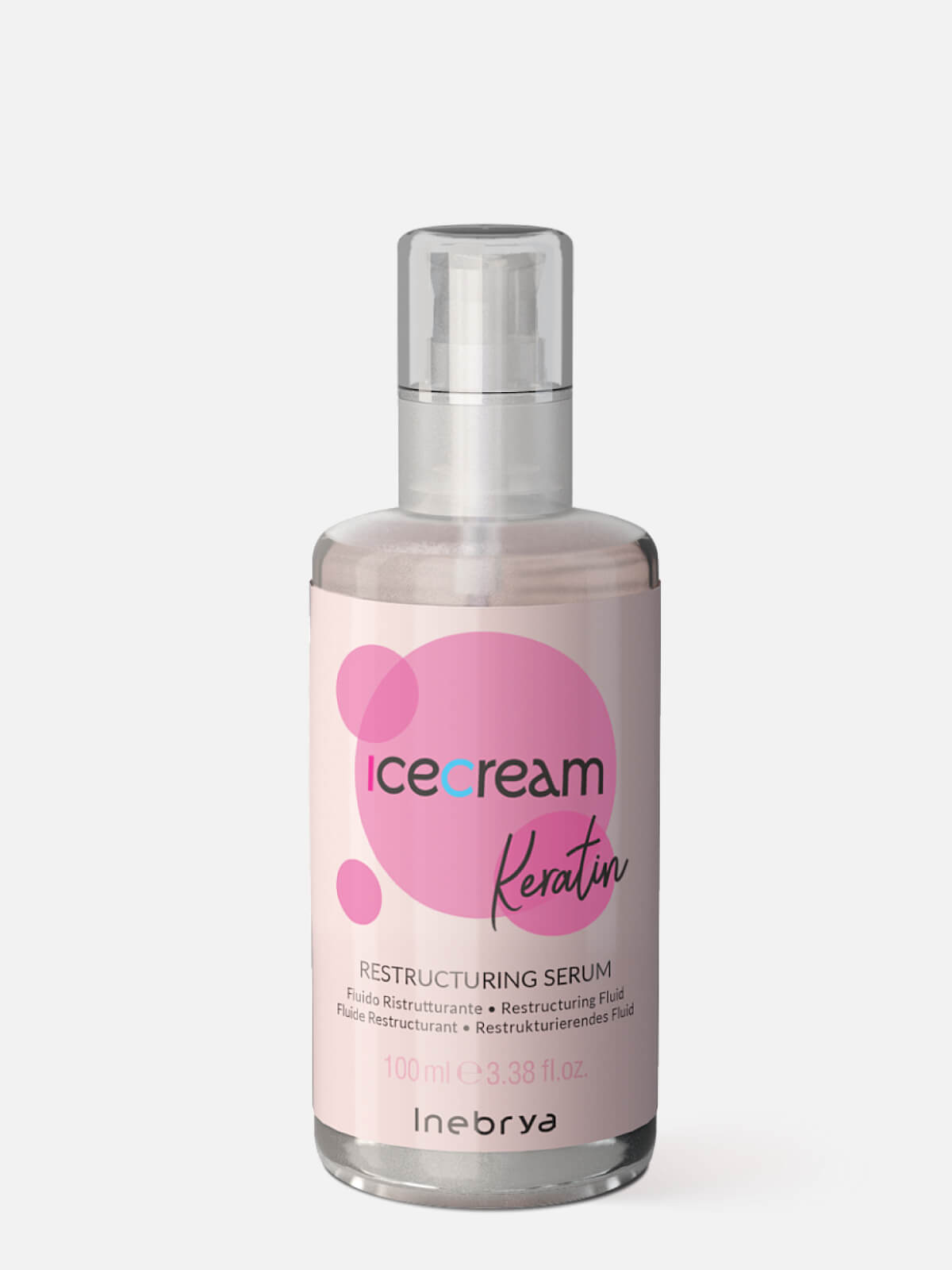 inebrya ice cream keratin Сыворотка кератиновая для укрепления волос restructuring serum 100мл INEBRYA ICE CREAM KERATIN Сыворотка кератиновая для укрепления волос RESTRUCTURING SERUM 100мл — изображение 1