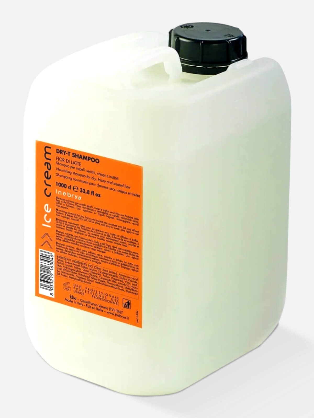 inebrya ice cream dry t Шампунь питательный для сухих и пористых волос nourishing shampoo 10л INEBRYA ICE CREAM DRY-T Шампунь питательный для сухих и пористых волос NOURISHING SHAMPOO 10л — изображение 1