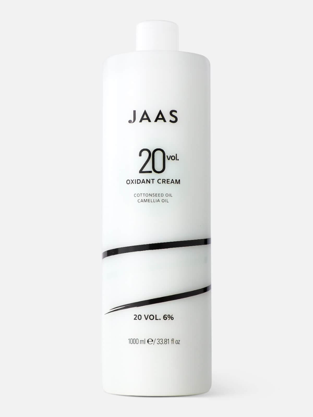 jaas Крем окисляющий для краски с маслом семян хлопка и камелии 6% oxidant cream 20 vol. 1000мл JAAS Oxidant Cream 6% 20 Vol Крем окисляющий для краски с маслом семян хлопка и камелии 1000 мл — изображение 1