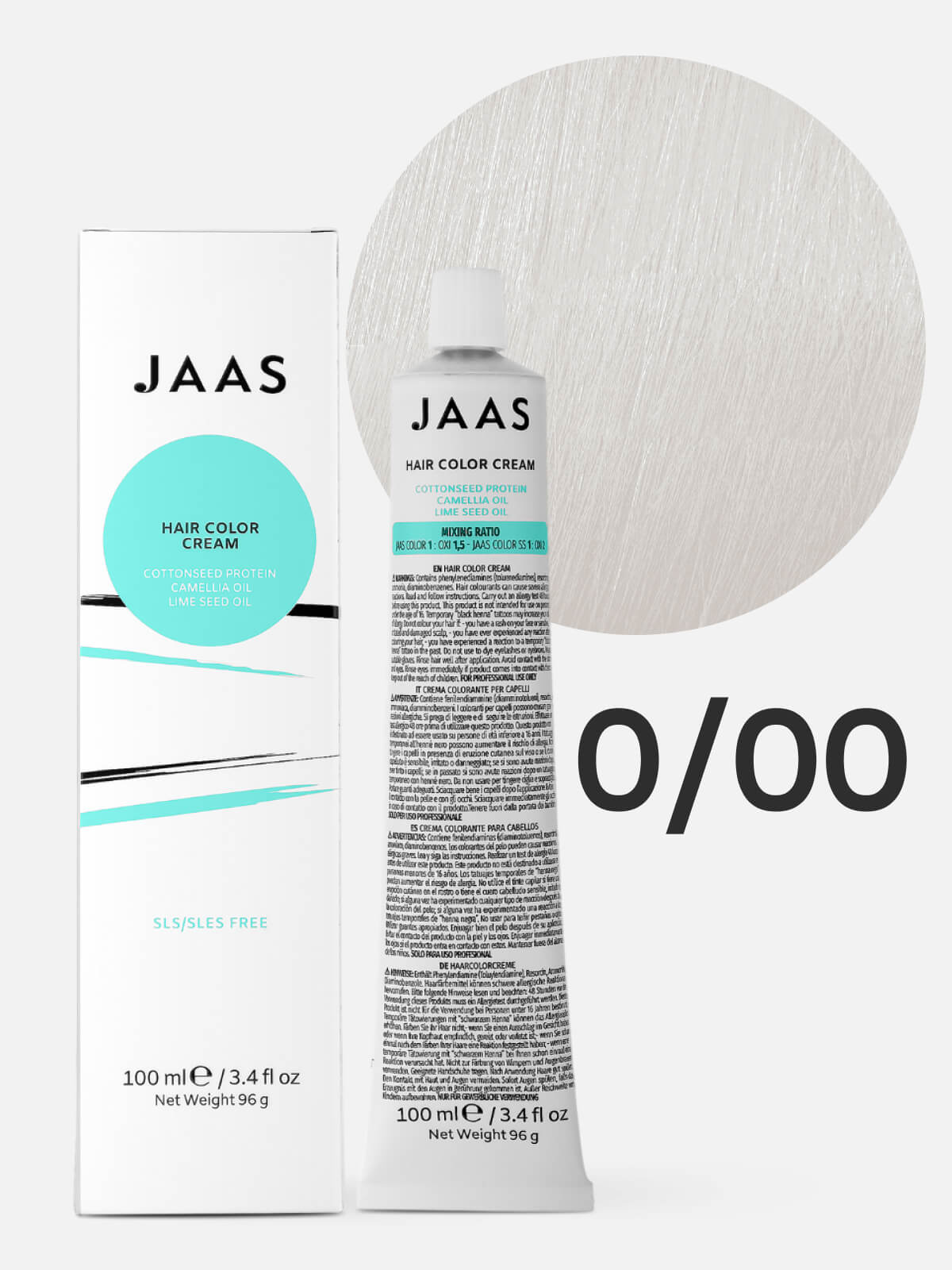 jaas hair color cream 0.00 Крем краска для волос Спец блондин усилитель осветления 100 мл JAAS Hair Color Cream 0.00 Крем-краска для волос Спец-блондин усилитель осветления 100 мл — изображение 1