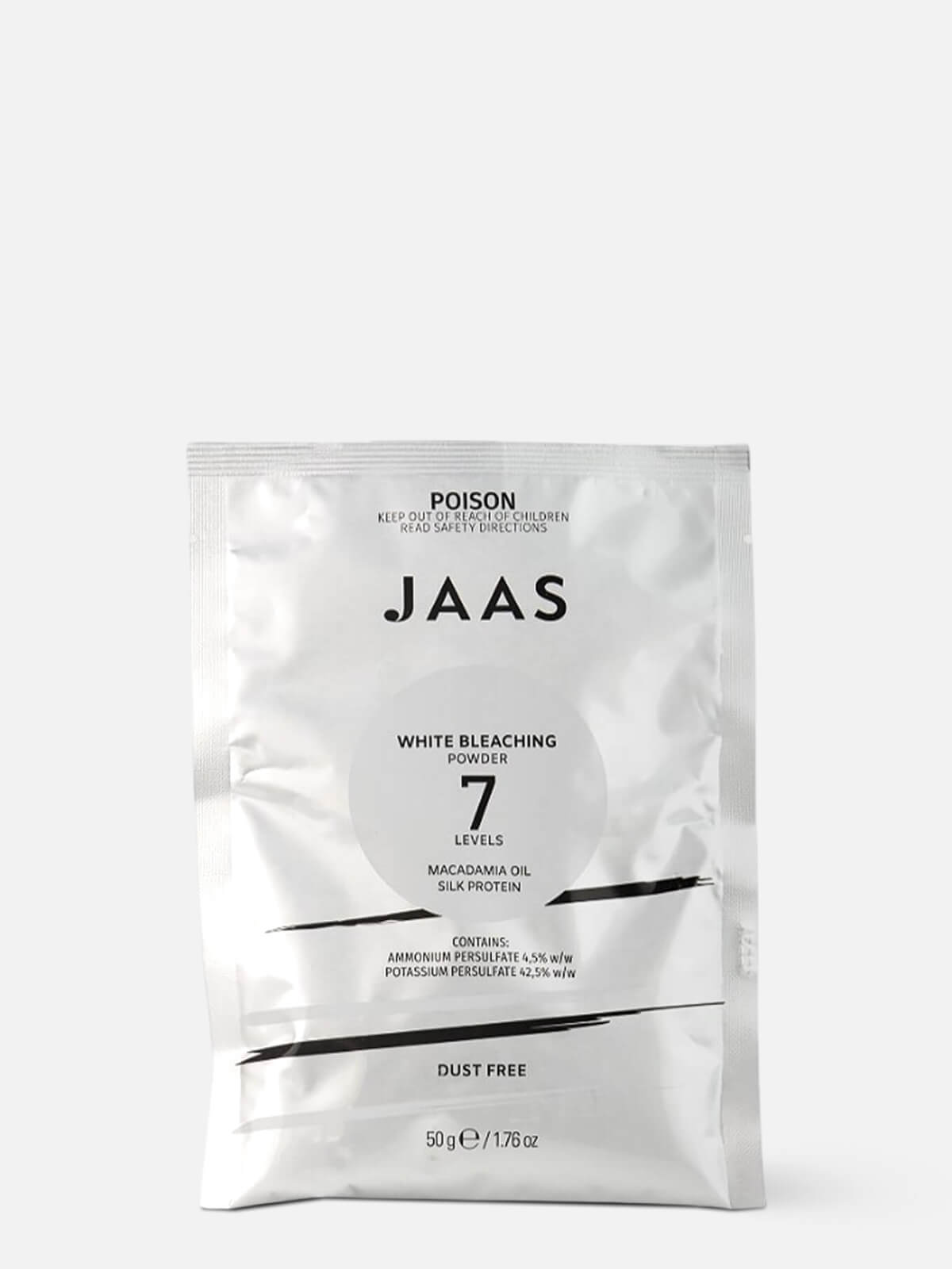 jaas Порошок обесцвечивающий белый для волос white bleaching powder 50гр JAAS Порошок обесцвечивающий белый для волос White Bleaching Powder 50гр — изображение 1