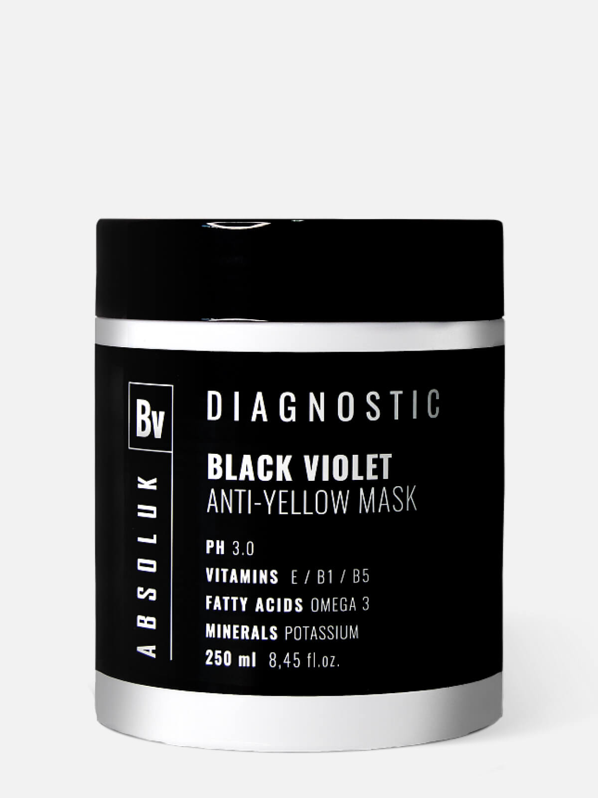 absoluk diagnostic black violet Маска для волос анти жёлтая black violet anti yellow mask 250мл ABSOLUK DIAGNOSTIC BLACK VIOLET Маска для волос анти-жёлтая BLACK VIOLET ANTI YELLOW MASK 250мл — изображение 1