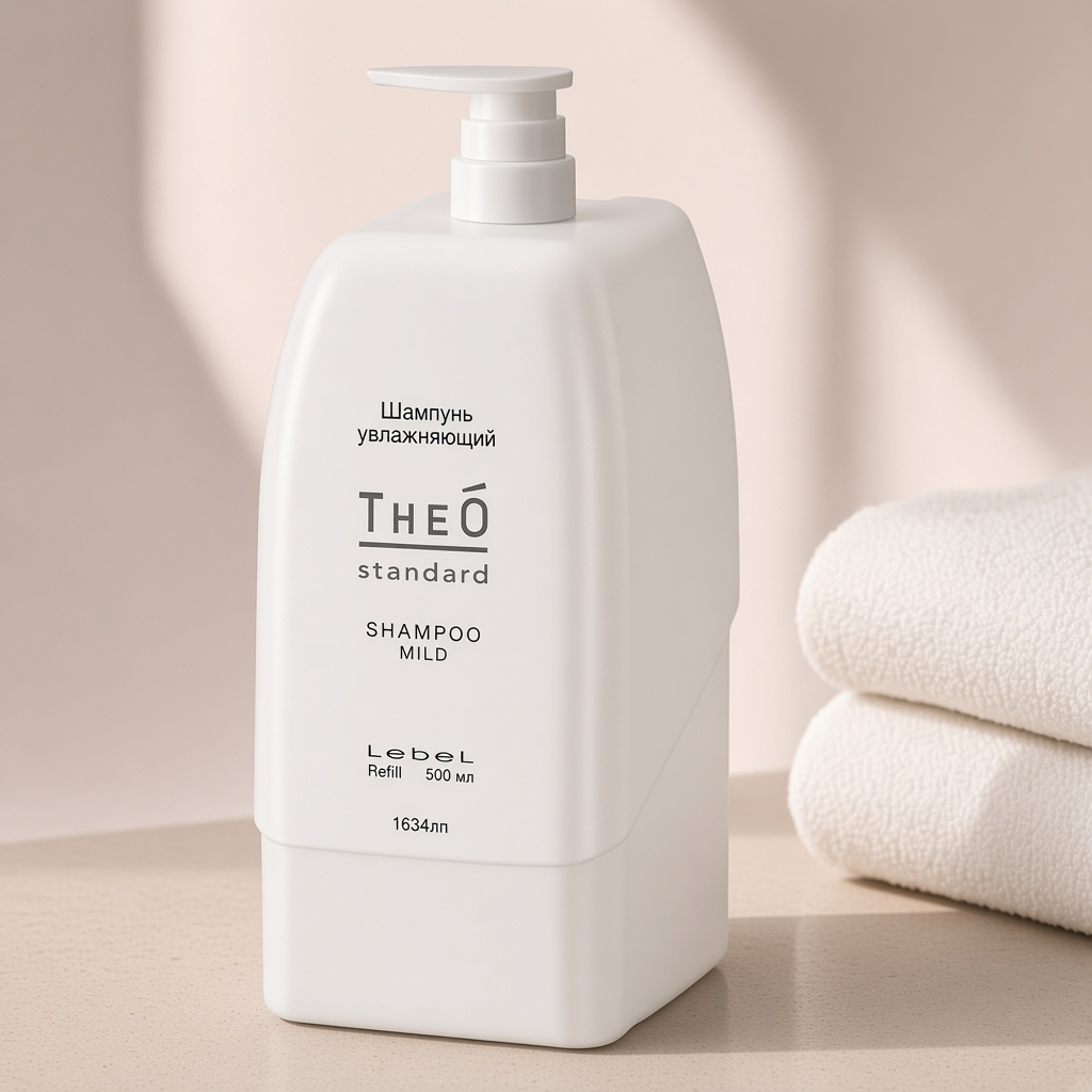 1634лп, Шампунь увлажняющий theo standard shampoo mild, refill, 500 мл, lebel 1634лп, Шампунь увлажняющий THEO standard SHAMPOO MILD, Refill, 500 мл, Lebel — изображение 1
