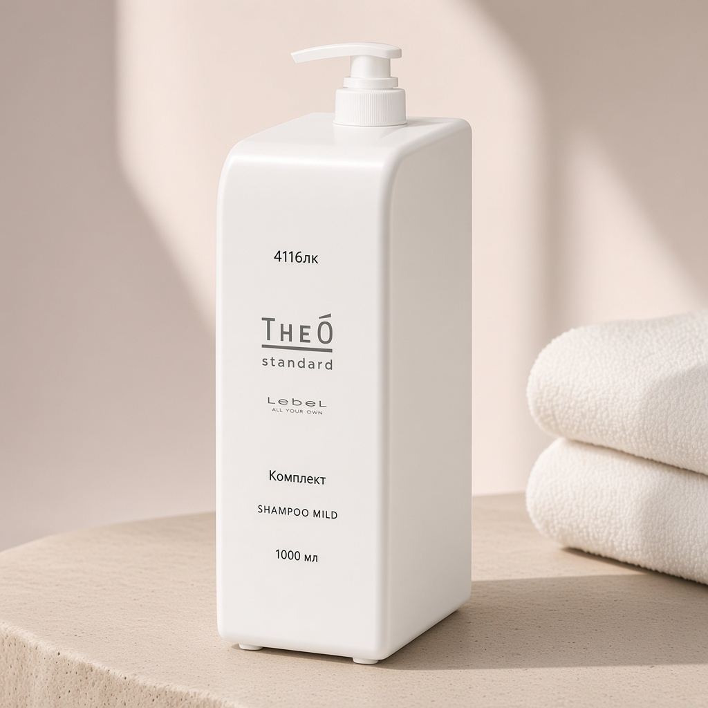 4116лк, Комплект theo standard shampoo mild, 1000 мл, lebel 4116лк, Комплект THEO standard SHAMPOO MILD, 1000 мл, Lebel — изображение 1