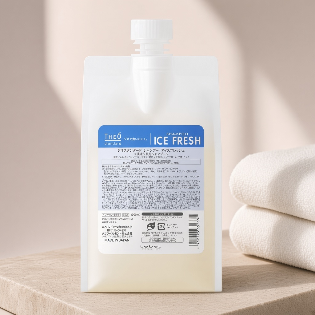 1726лп, Шампунь освежающий theo standard shampoo ice fresh, refill, 1000 мл, lebel 1726лп, Шампунь освежающий THEO standard SHAMPOO ICE FRESH, Refill, 1000 мл, Lebel — изображение 1