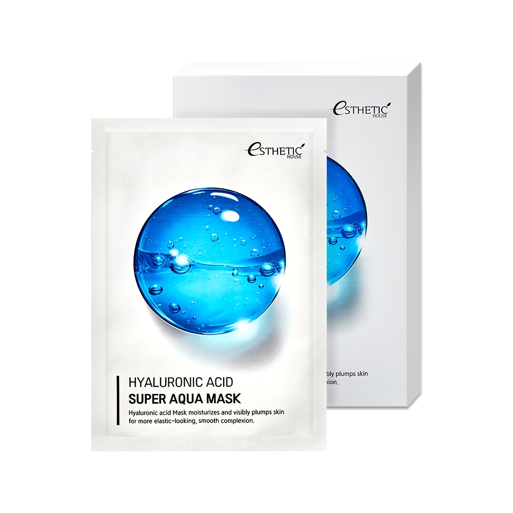 esh012258, Набор/Тканевая маска для лица ГИАЛУРОНОАЯ КИСЛОТА hyaluronic acid super aqua mask, 25 мл* 5шт, esthetic house esh012258, Набор/Тканевая маска для лица ГИАЛУРОНОАЯ КИСЛОТА HYALURONIC ACID SUPER AQUA MASK, 25 мл* 5шт, ESTHETIC HOUSE — изображение 1