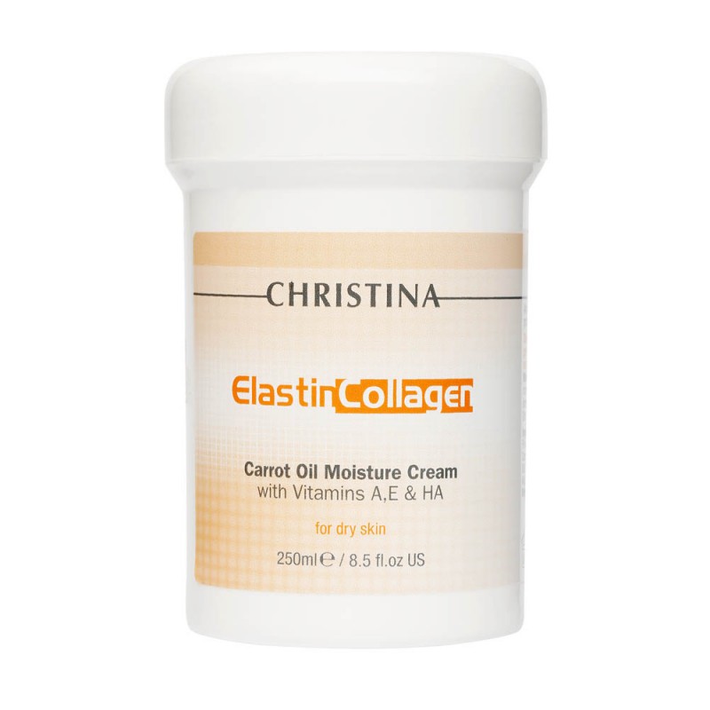 christina elastin collagen carrot oil moisture cream Увлажняющий крем с морковным маслом 250 мл CHRISTINA Elastin Collagen Carrot Oil Moisture Cream Увлажняющий крем с морковным маслом 250 мл — изображение 1