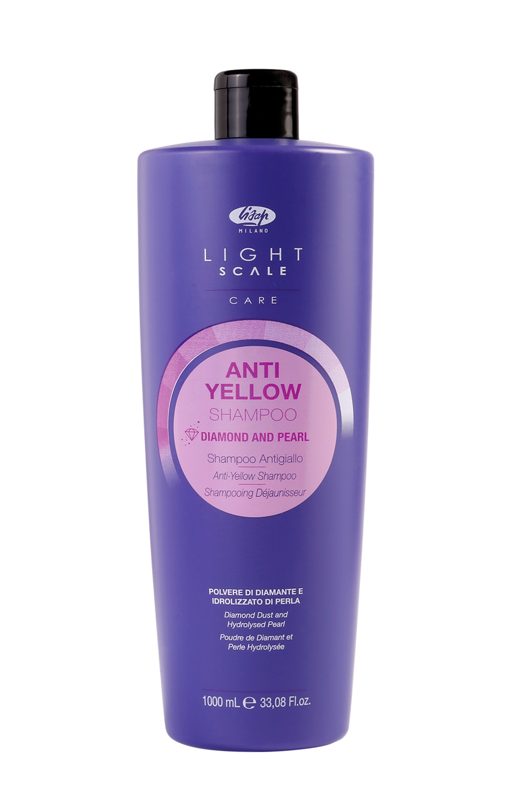 lisap light scale Шампунь для осветленных, мелированных и седых волос – “light scale care anti yellow shampoo” 1000 мл LISAP Light Scale Шампунь для осветленных, мелированных и седых волос – “Light Scale Care Anti Yellow Shampoo” 1000 мл — изображение 1