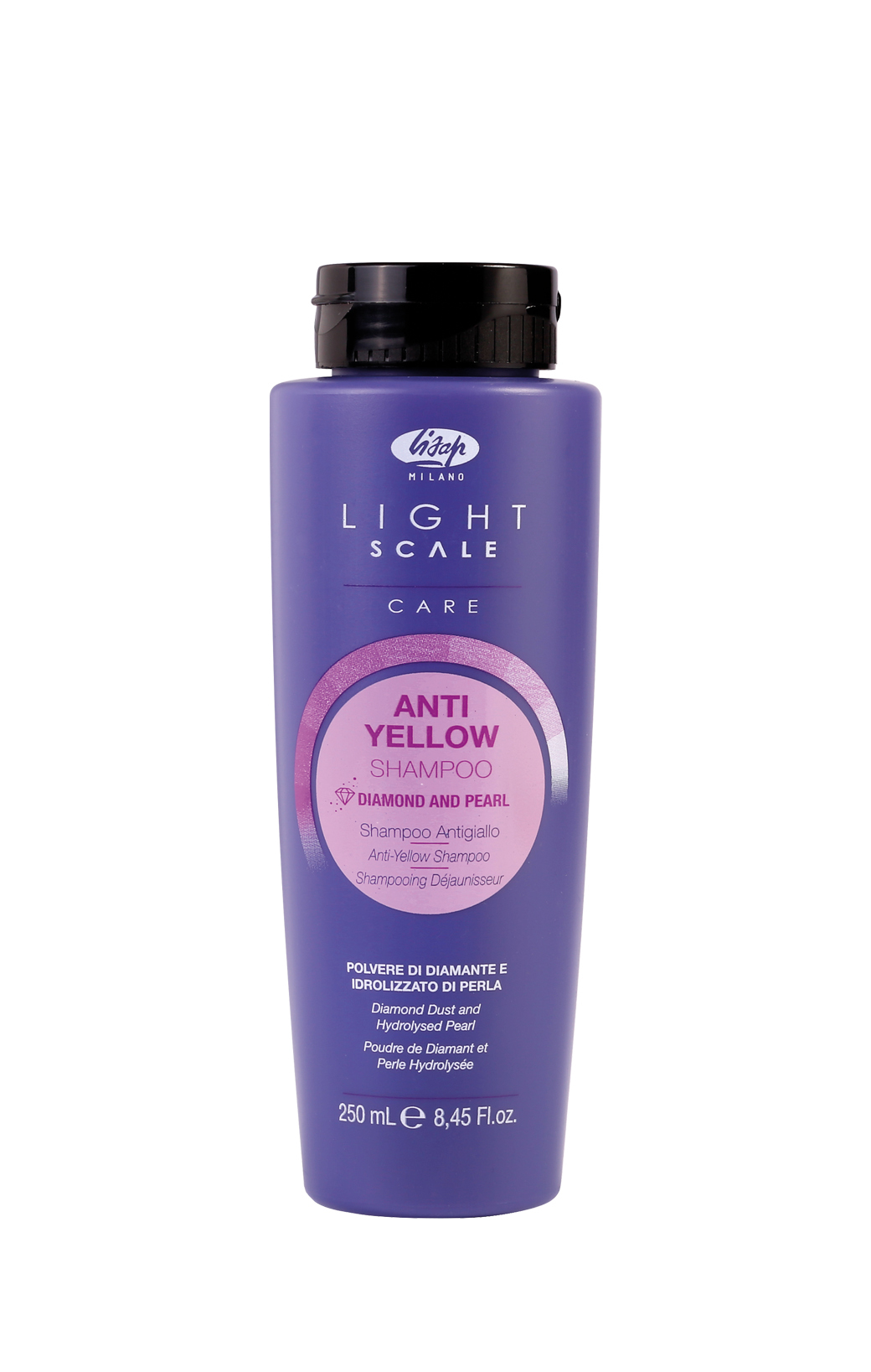 lisap light scale Шампунь для осветленных, мелированных и седых волос – “light scale care anti yellow shampoo” 250 мл LISAP Light Scale Шампунь для осветленных, мелированных и седых волос – “Light Scale Care Anti Yellow Shampoo” 250 мл — изображение 1