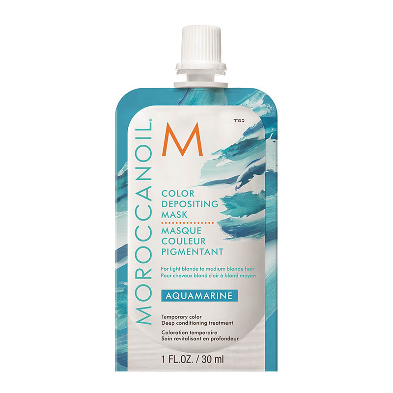 moroccanoil color depositing mask aquamarine / Тонирующая маска для волос Аквамарин, 30 мл MOROCCANOIL COLOR DEPOSITING MASK AQUAMARINE / Тонирующая маска для волос Аквамарин, 30 мл — изображение 1