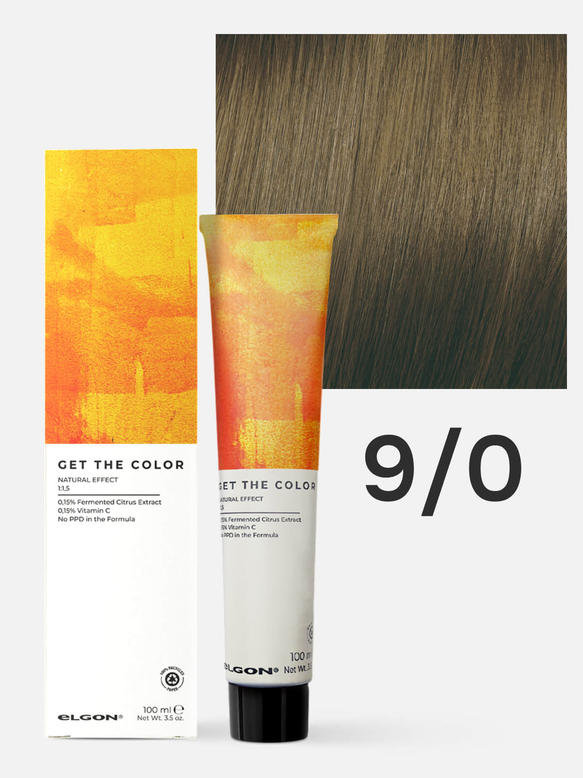 elgon get the color Крем краситель для стойкого окрашивания волос 9 суперсветлый блонд 100мл ELGON GET THE COLOR Крем-краситель для стойкого окрашивания волос 9 суперсветлый блонд 100мл — изображение 1