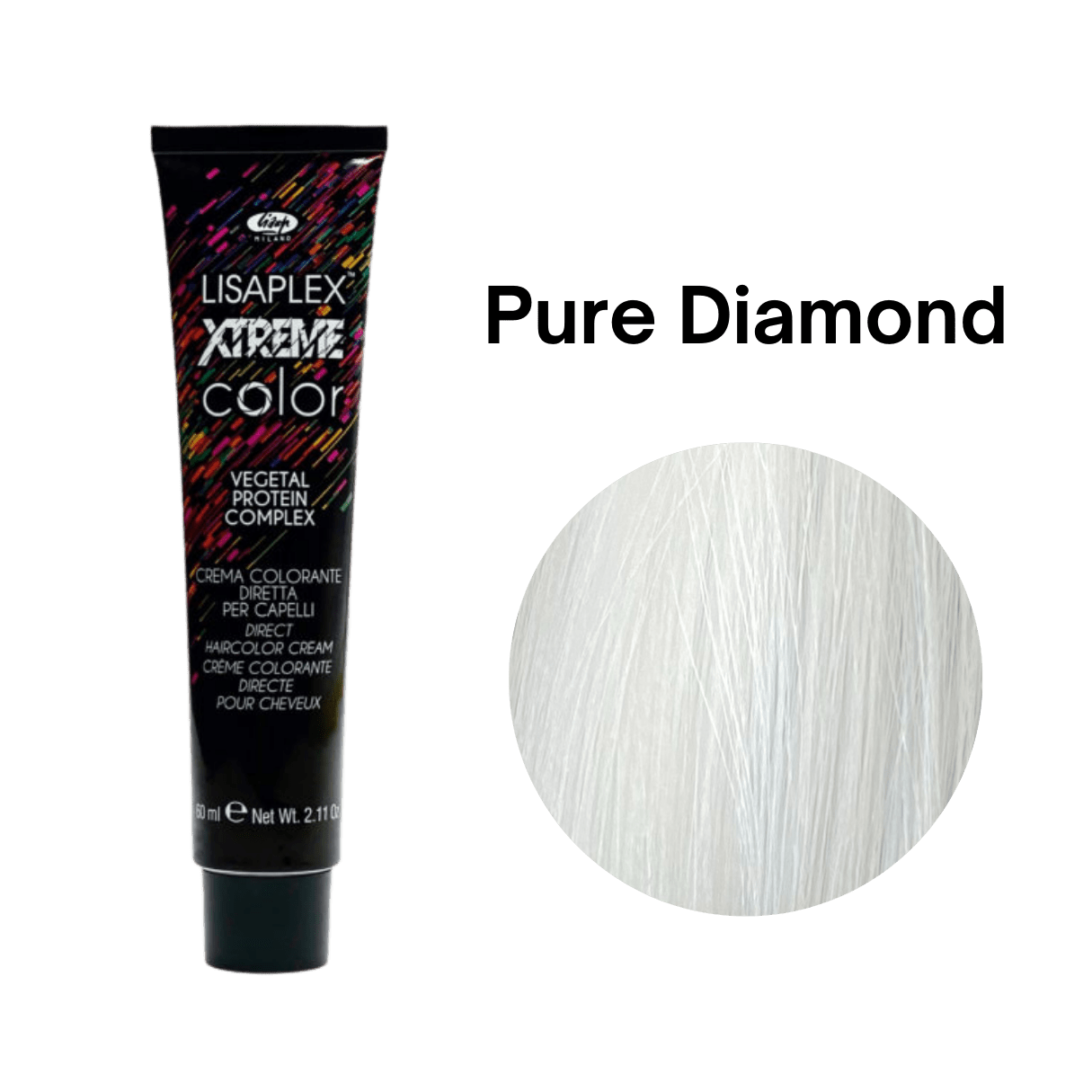 lisap xtreme color Краситель прямого действия чистый бриллиант 60 мл LISAP Xtreme Color Краситель прямого действия чистый бриллиант 60 мл — изображение 1