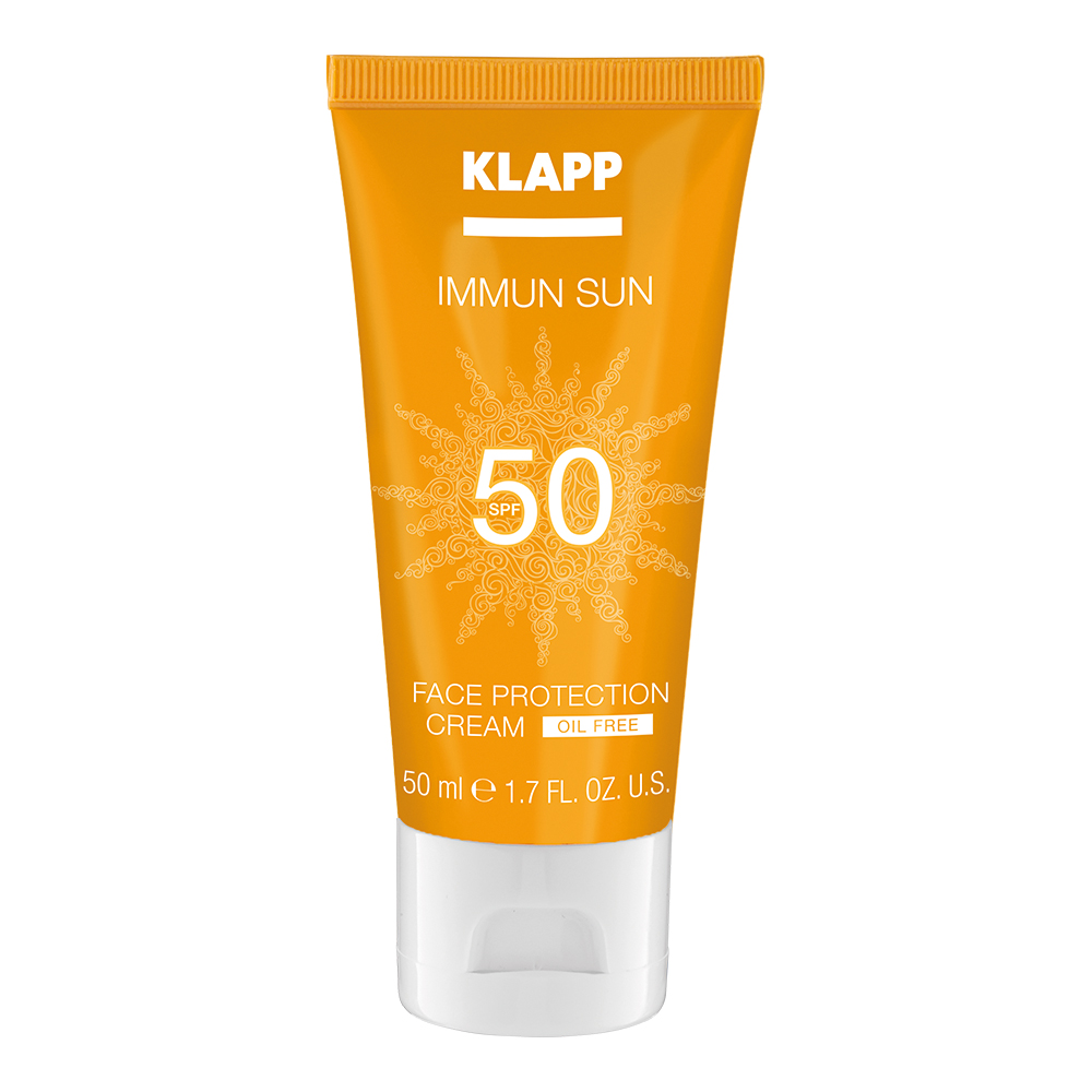 Клапп Солнцезащитный крем для лица spf50, 50 мл (klapp, immun sun) Клапп Солнцезащитный крем для лица SPF50, 50 мл (Klapp, Immun Sun) — изображение 1