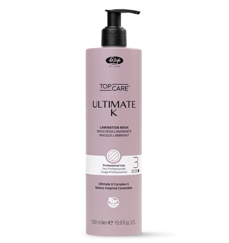 lisap ultimate k Ламинирующая маска ШАГ 3 для вьющихся и непослушных волос ultimate k 500 мл LISAP Ultimate K Ламинирующая маска ШАГ 3 для вьющихся и непослушных волос - Ultimate K 500 мл — изображение 1