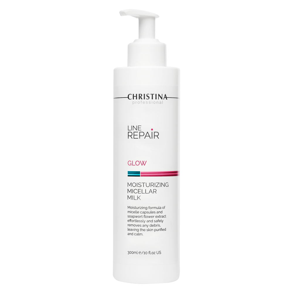 christina line repair glow moisturizing micellar milk Увлажняющее мицеллярное молочко 300 мл CHRISTINA Line Repair Glow Moisturizing Micellar Milk Увлажняющее мицеллярное молочко 300 мл — изображение 1