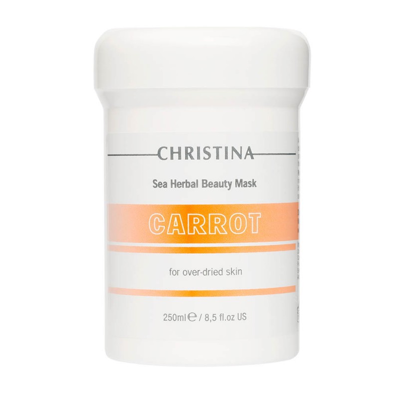 christina sea herbal beauty mask carrot Кортиноловая (морковная) маска красоты для пересушенной кожи 250 мл CHRISTINA Sea Herbal Beauty Mask Carrot Кортиноловая (морковная) маска красоты для пересушенной кожи 250 мл — изображение 1