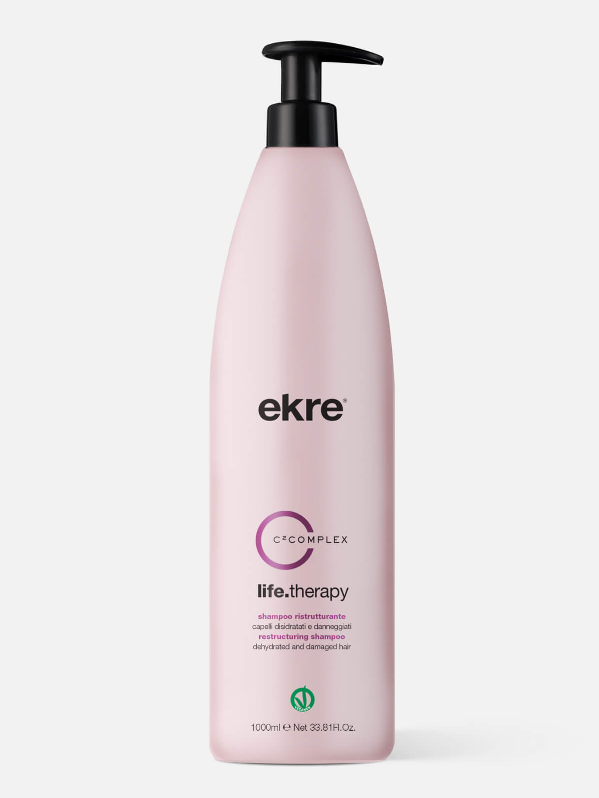 ekre life.therapy Шампунь восстанавливающий для поврежденных волос restructuring shampoo 1000мл EKRE LIFE.THERAPY Шампунь восстанавливающий для поврежденных волос Restructuring Shampoo 1000мл — изображение 1