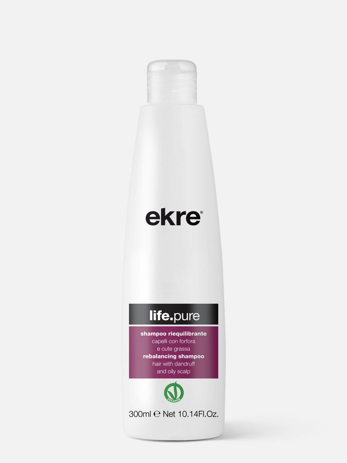 ekre life.pure Шампунь баланс для жирных волос rebalancing shampoo 300мл EKRE LIFE.PURE Шампунь баланс для жирных волос Rebalancing Shampoo 300мл — изображение 1