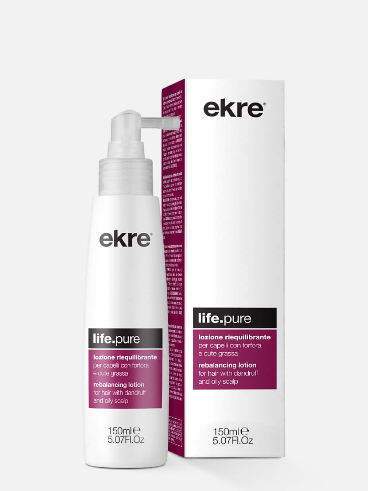 ekre life.pure Лосьон для контроля жирности и перхоти rebalancing lotion 150мл EKRE LIFE.PURE Лосьон для контроля жирности и перхоти Rebalancing Lotion 150мл — изображение 1