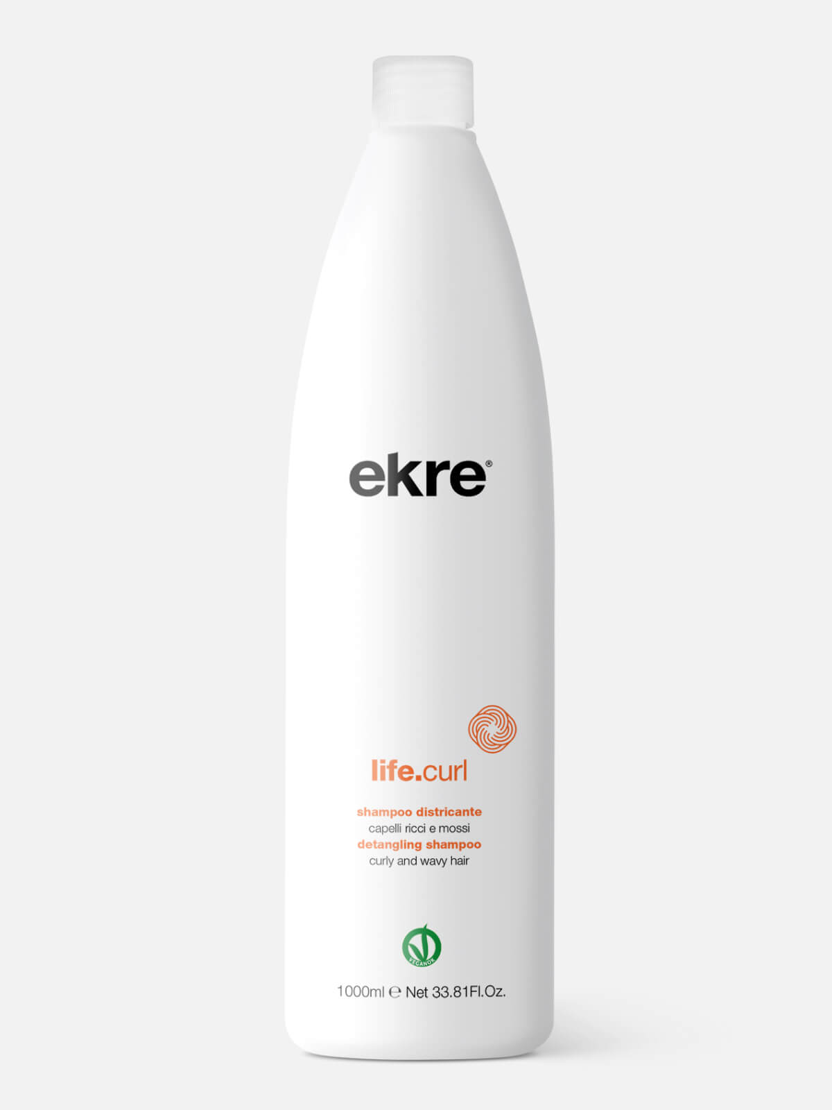 ekre life.curl Шампунь распутывающий для кудрявых волос detangling shampoo 1000мл EKRE LIFE.CURL Шампунь распутывающий для кудрявых волос Detangling Shampoo 1000мл — изображение 1