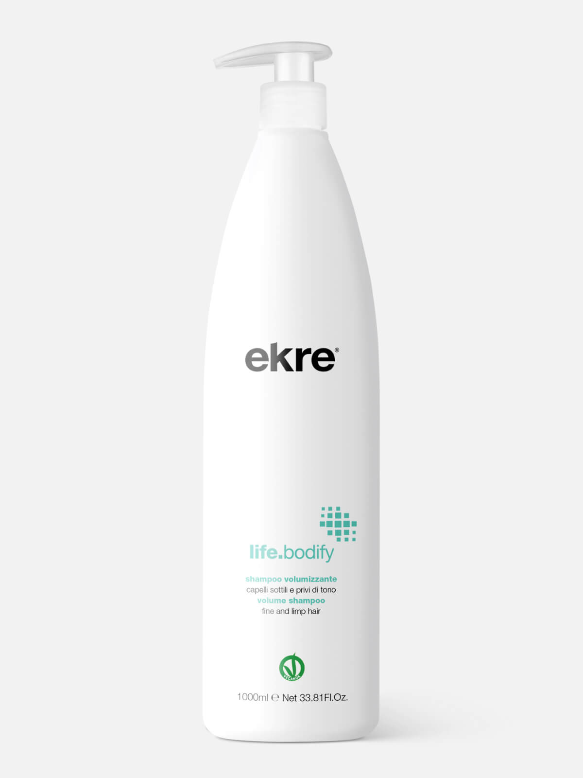 ekre life.bodify Шампунь для объема тонких волос volume shampoo 1000мл new EKRE LIFE.BODIFY Шампунь для объема тонких волос Volume Shampoo 1000мл NEW — изображение 1