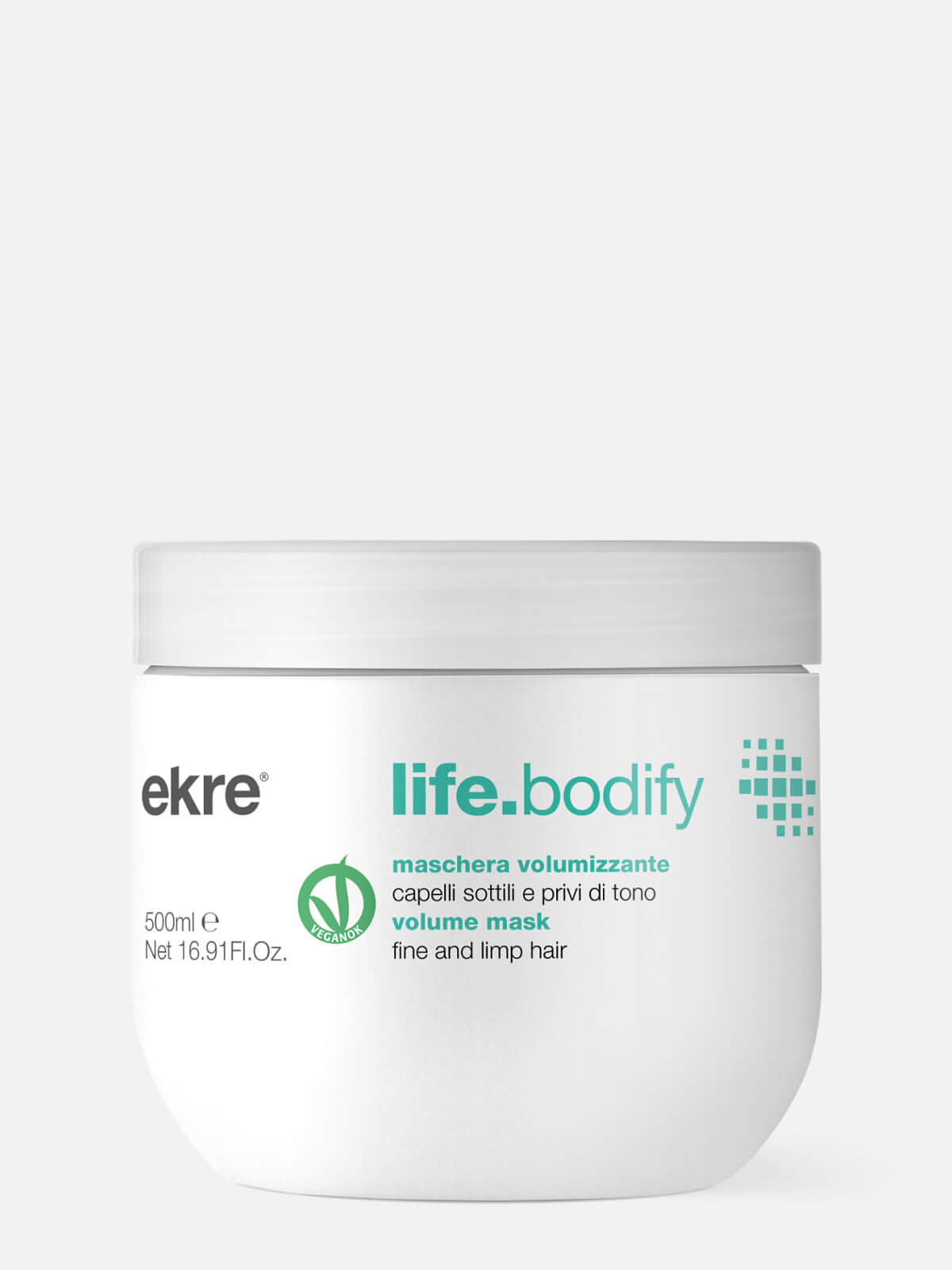 ekre life.bodify Маска для объема тонких волос volume mask 500мл new EKRE LIFE.BODIFY Маска для объема тонких волос Volume Mask 500мл NEW — изображение 1
