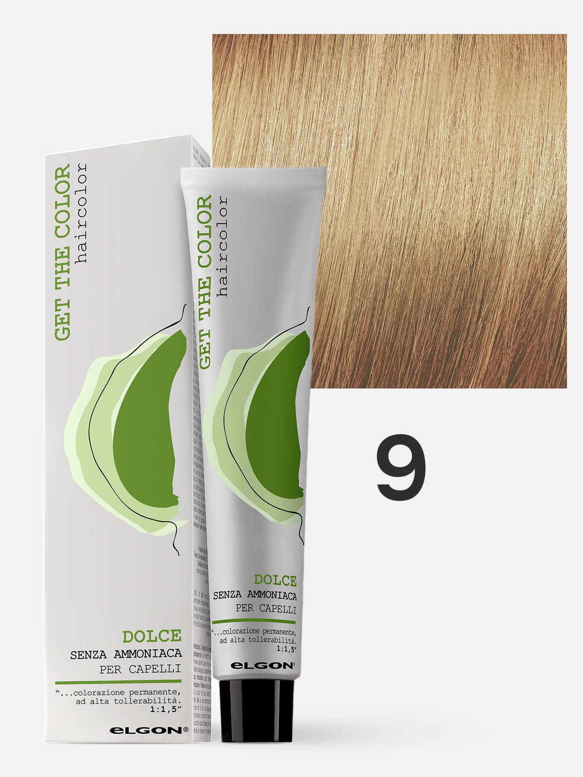 elgon get the color dolce Краска для волос без аммиака 9 экстра светлый русый 100мл ELGON GET THE COLOR DOLCE Краска для волос без аммиака 9 экстра-светлый русый 100мл — изображение 1