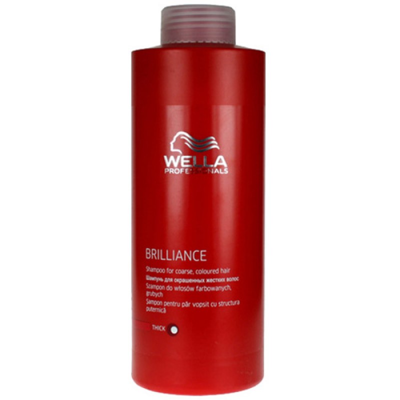 wella Шампунь для окрашенных жестких волос brilliance 1000 мл WELLA Шампунь для окрашенных жестких волос Brilliance 1000 мл — изображение 1