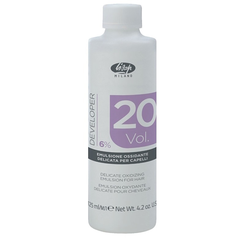 lisap delicate oxidizing Оксидант лосьон для волос 6% – delicate oxidizing emulsion for hair 20 vol 125 мл 125 мл LISAP Delicate Oxidizing Оксидант-лосьон для волос 6% – Delicate Oxidizing Emulsion for hair 20 vol 125 мл 125 мл — изображение 1