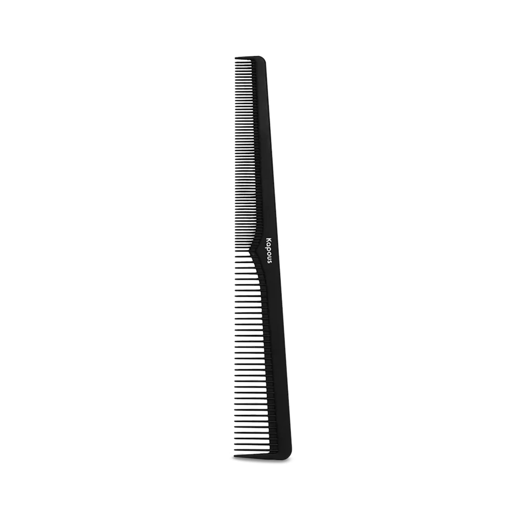 kapous Расческа "carbon fiber" парикмахерская 183*25 мм Kapous Расческа "Carbon fiber" парикмахерская 183*25 мм — изображение 1