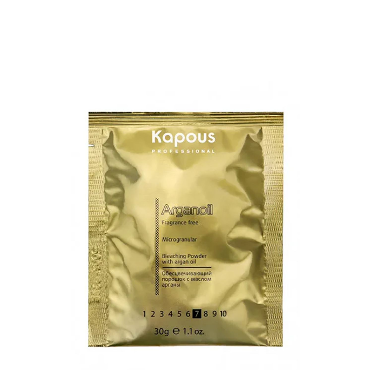 kapous Порошок АРГАНА САШЕ обесцвечивающий с маслом Арганы серии "arganoil" САШЕ 30 г. Kapous Порошок АРГАНА САШЕ обесцвечивающий с маслом Арганы серии "Arganoil" САШЕ 30 г. — изображение 1