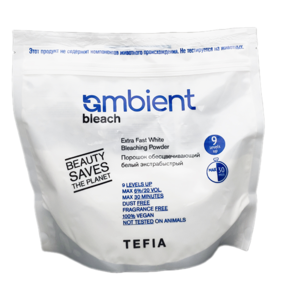 tefia ambient Порошок обесцвечивающий для волос белый экстрабыстрый 500 гр TEFIA Ambient Порошок обесцвечивающий для волос белый экстрабыстрый 500 гр — изображение 1