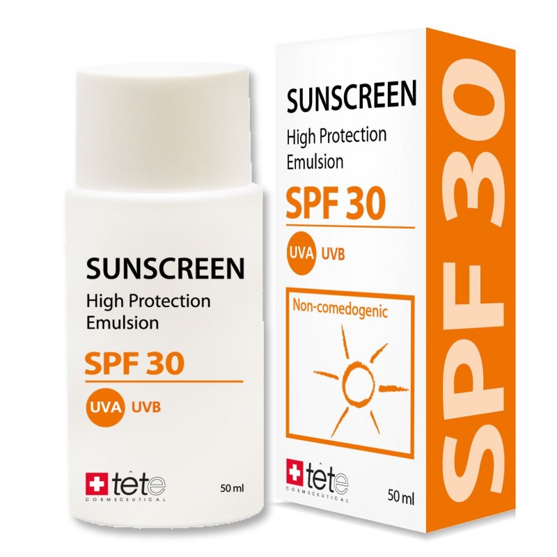 Солнцезащитный флюид sunscreen spf30 50 мл tete Солнцезащитный флюид Sunscreen SPF30 50 мл TETE — изображение 1