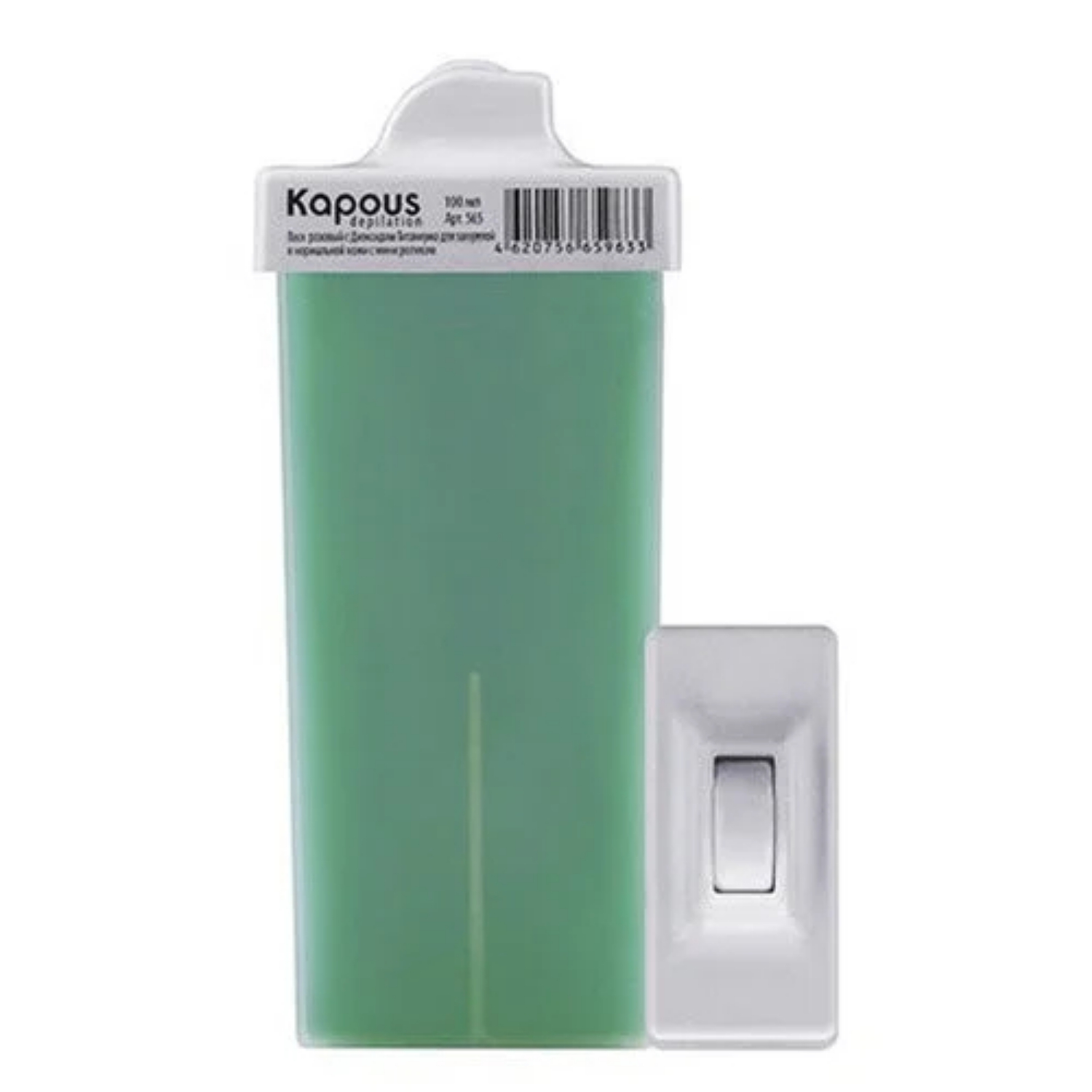 kapous Жирорастворимый воск Зеленый с Хлорофиллом с мини роликом Kapous Жирорастворимый воск Зеленый с Хлорофиллом с мини-роликом — изображение 1