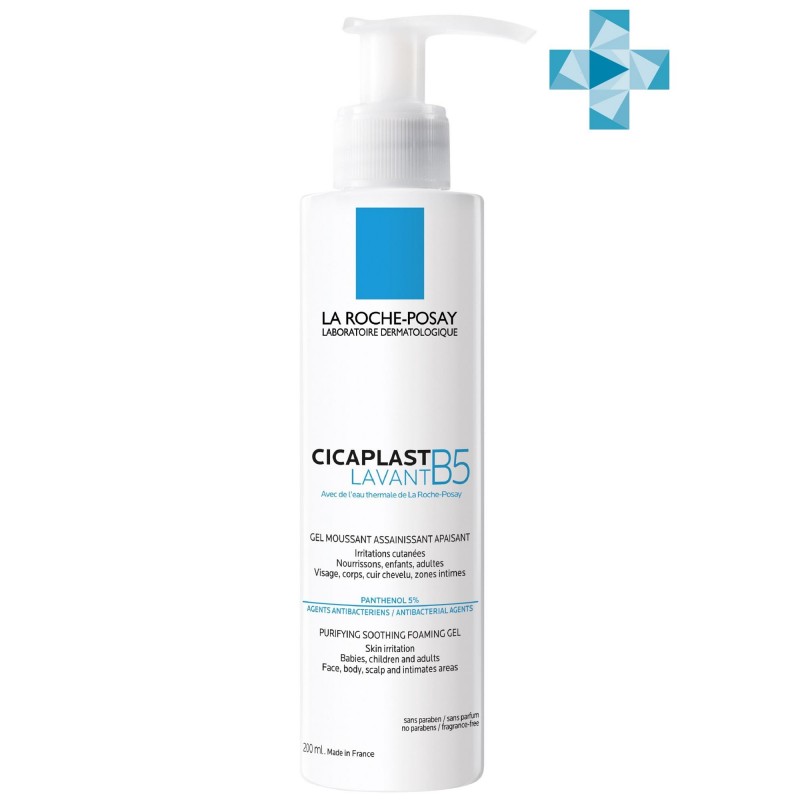 la roche posay cicaplast Очищающий Гель b5 Цикапласт, 200 мл LA ROCHE-POSAY CICAPLAST Очищающий Гель B5 Цикапласт, 200 мл — изображение 1