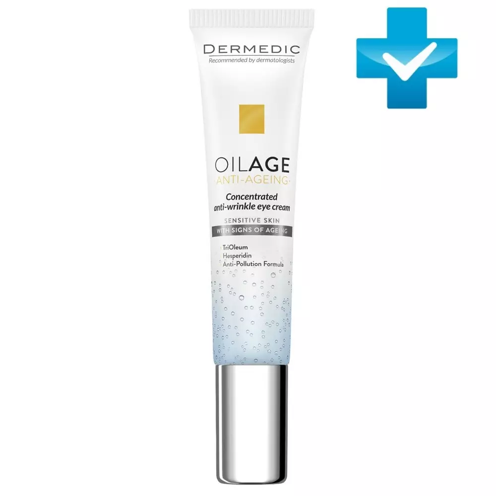 dermedic oilage concentrated anti wrinkle eye cream Концентрированный крем против морщин для кожи вокруг глаз 15 мл DERMEDIC Oilage Concentrated Anti-Wrinkle Eye Cream Концентрированный крем против морщин для кожи вокруг глаз 15 мл — изображение 1