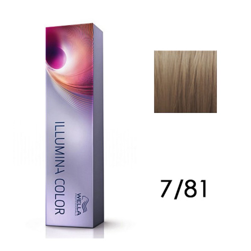 Стойкая крем краска illumina color, тон 7/81, 60мл Стойкая крем-краска Illumina Color, тон 7/81, 60мл — изображение 1